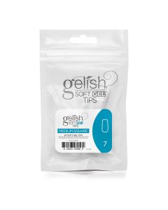 Gelish Soft Gel&trade; - Tips Refill - Medium Square- Size 7 - 50CT- 1168192
