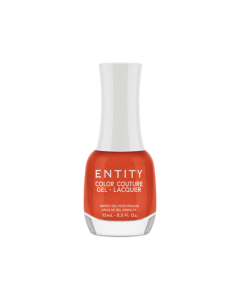 Entity Color Couture Gel Lacquer Bouquet Of Gerbera Daisies, 0.5 oz. DARK ORANGE SHIMMER