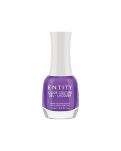 Entity Color Couture Gel Lacquer Elegant Edge, 0.5 oz. DARK PURPLE SHIMMER