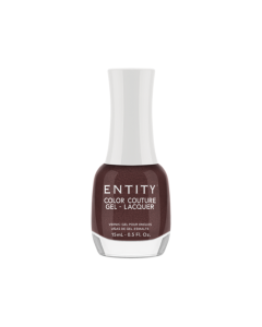 Entity Color Couture Gel Lacquer Handbag Haven, 0.5 oz. CHOCOLATE BROWN SHIMMER