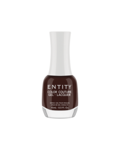 Entity Color Couture Gel Lacquer Leather And Lace, 0.5 oz. CHOCOLATEY RED CR&Egrave;ME 