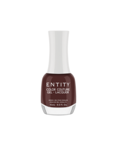 Entity Color Couture Gel Lacquer Love Me Or Leaf Me, 0.5 oz. MOCHA BROWN CR&Egrave;ME