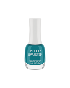 Entity Color Couture Gel Lacquer Wardrobe Wows, 0.5 oz. TEAL CR&Egrave;ME